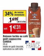 Bon Plan : Boisson Lactée CANDIA Cappuccino à Prix Mini - 34% de Remise !
