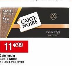 café moulu Carte noire