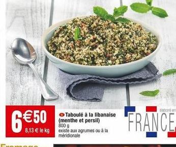 Taboulé Gourmet aux Saveurs Libanaise, Méridionale et Agrumes : 800g de FRANCE !
