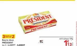 beurre président