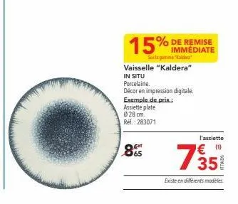 kaldera vaisselle porcelaine: découvrez sauvage et exotique avec 15% de réduction immédiate!