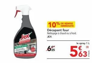 achetez jex goprerinne wraca actr et obtenez 1l de spray décapant jex avec une réduction de 63 € ! nettoyage à chaud ou à froid !
