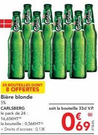 bière blonde Carlsberg