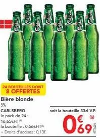 bière blonde carlsberg