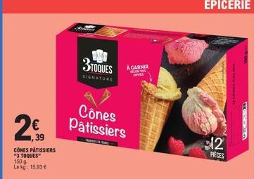 Cônes Pâtissiers 3 Étoiles à Tariner - 12 pièces - 15,93€ | Signature REDDI.