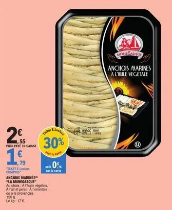 promo: 17 €/kg anchois marines la monegasque™ - 4 variétés au choix!