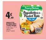 4€  1,69  A  PRET  yame  Fleury Michon Aiguillettes de Poulet Roti  SAN 