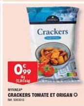 099  1₁  (1230  MYRINEA  CRACKERS TOMATE ET ORIGAN Pet 5003013  Crackers 