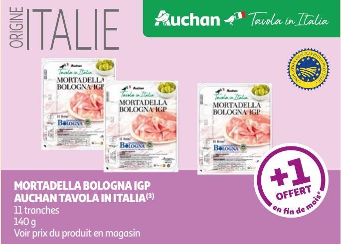 MORTADELLA BOLOGNA IGP AUCHAN TAVOLA IN ITALIA