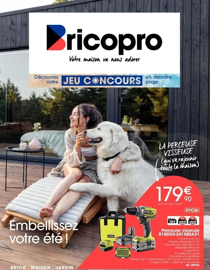 rajeunissez votre maison cet été avec la perceuse visseuse ryobi: bricopro & ryo vous offrent un jeu concours!