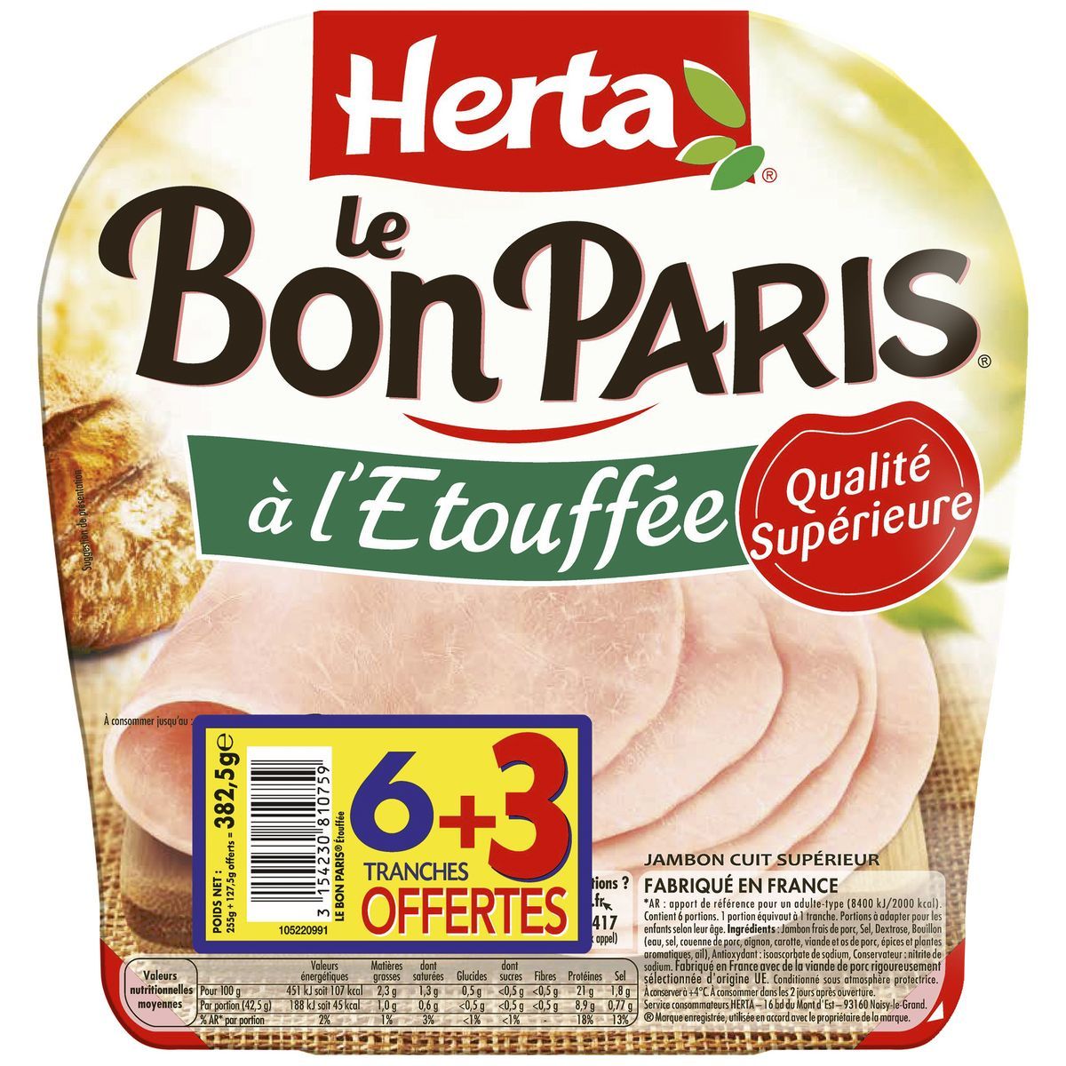 JAMBON LE BON PARIS HERTA