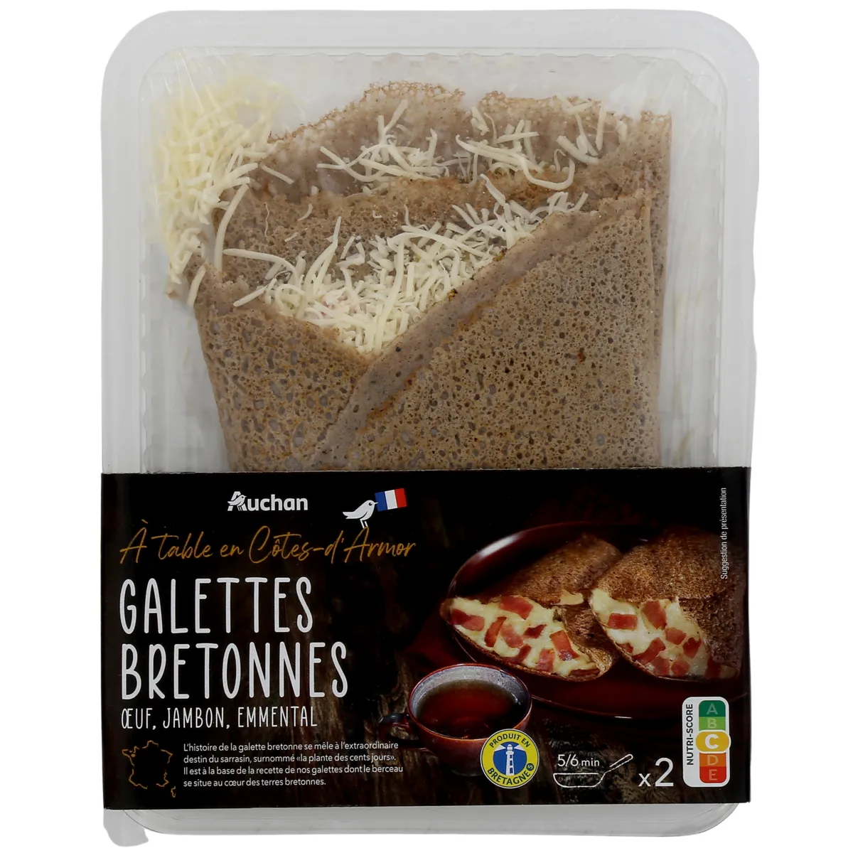 galettes bretonnes auchan à table en france