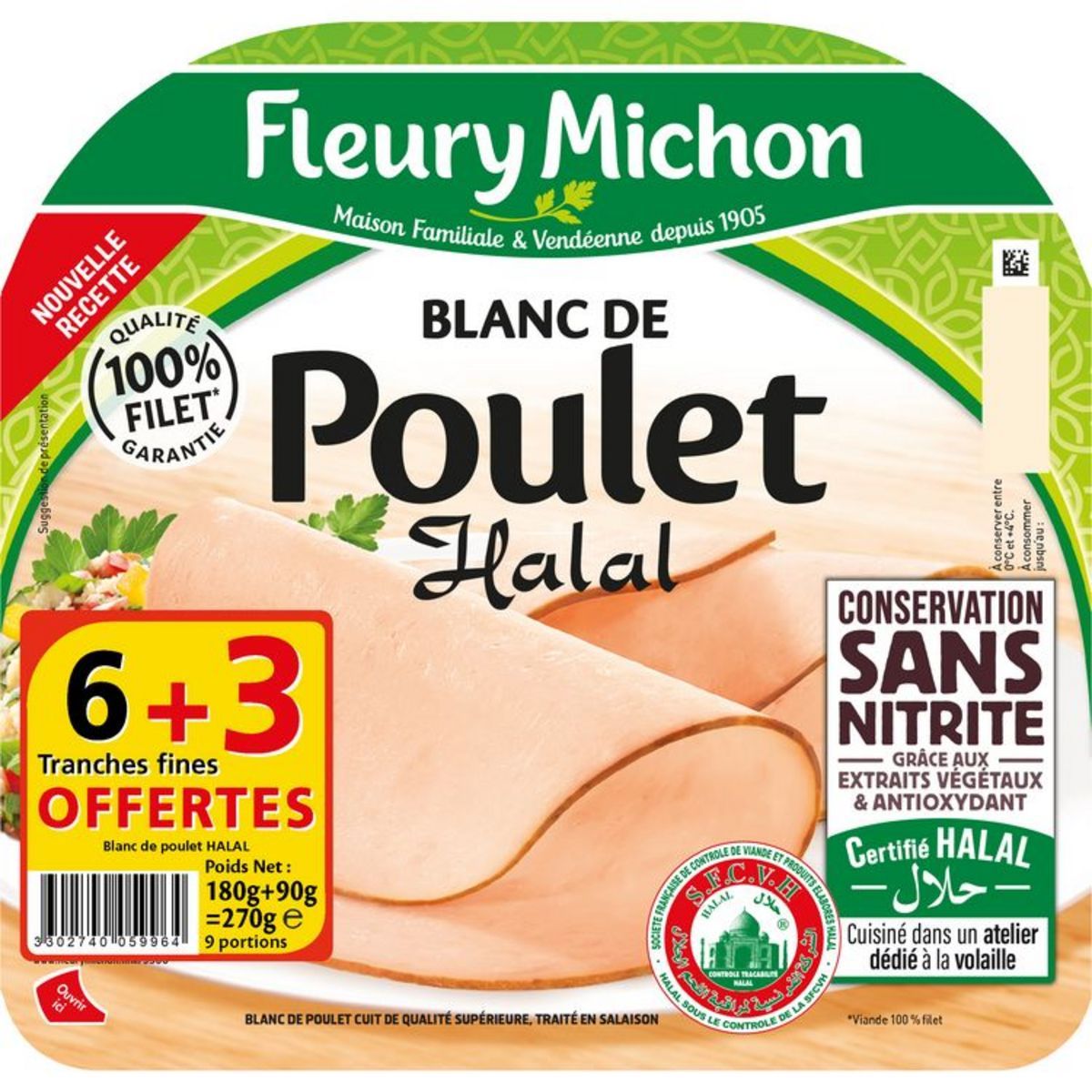 BLANC DE POULET HALAL FLEURY MICHON