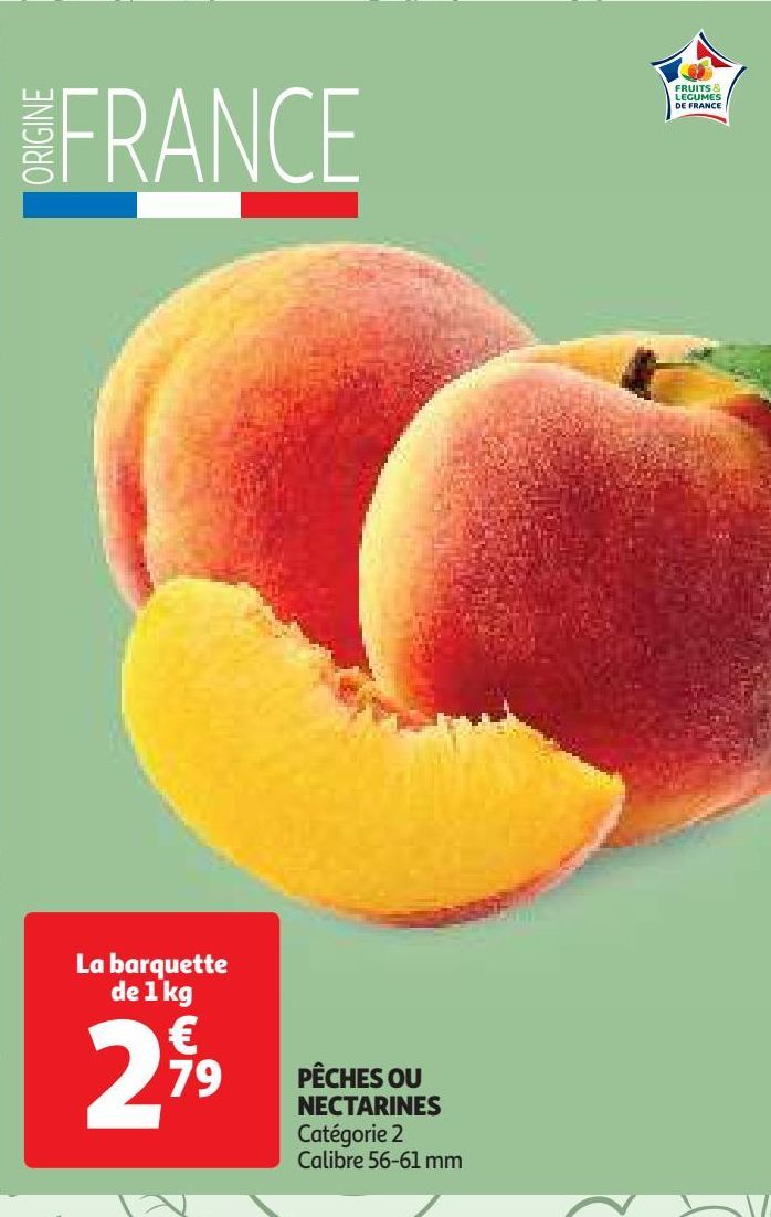 PÊCHES OU NECTARINES