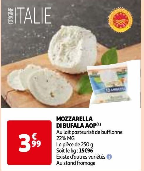 MOZZARELLA DI BUFALA AOP