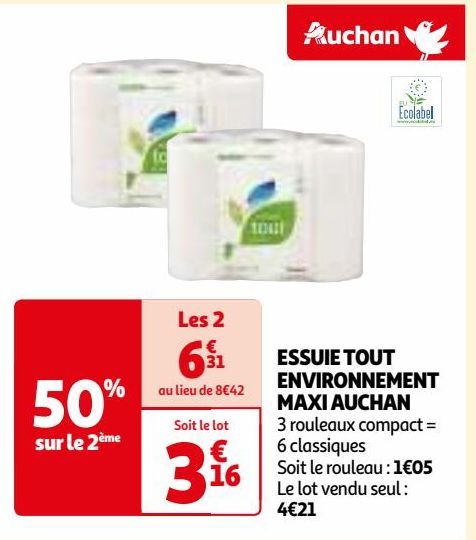 ESSUIE TOUT ENVIRONNEMENT MAXI AUCHAN