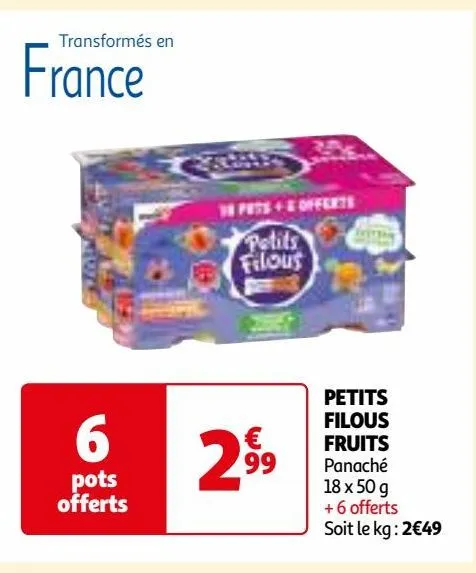 petits filous fruits