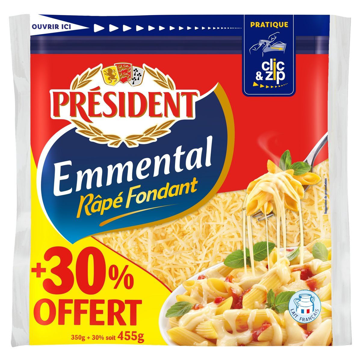 EMMENTAL RÂPÉ PRÉSIDENT