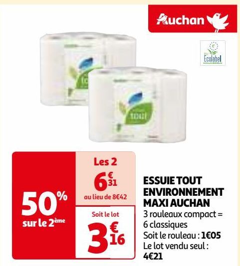 ESSUIE TOUT ENVIRONNEMENT MAXI AUCHAN