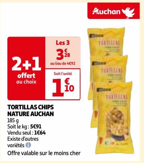 TORTILLAS CHIPS NATURE AUCHAN