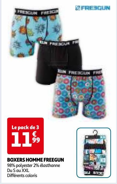 BOXERS HOMME FREEGUN