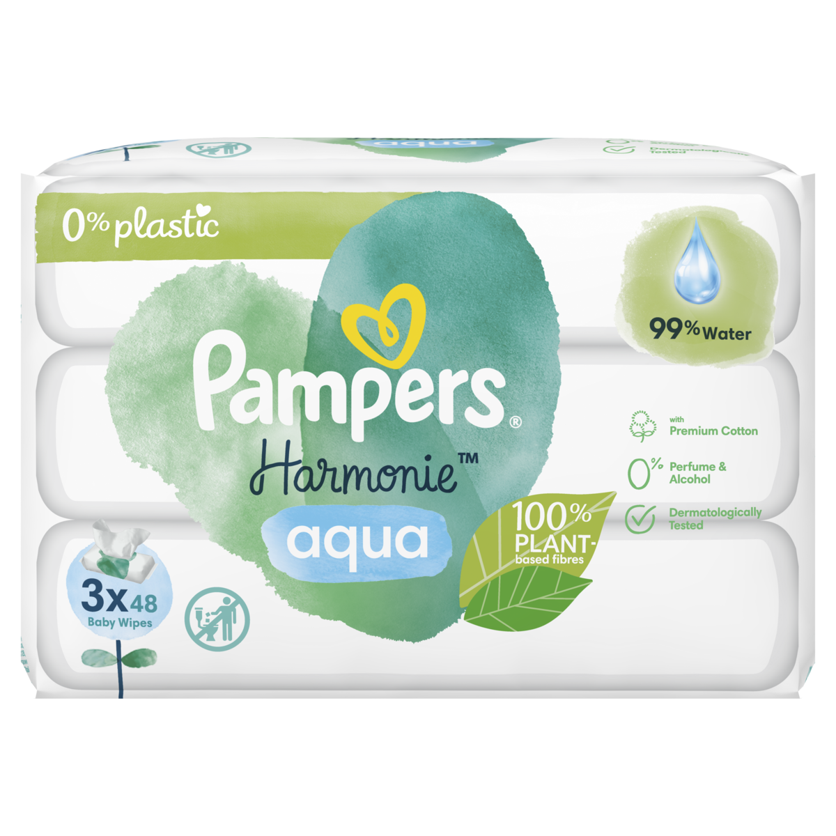 LINGETTES HARMONIE AQUA PAMPERS