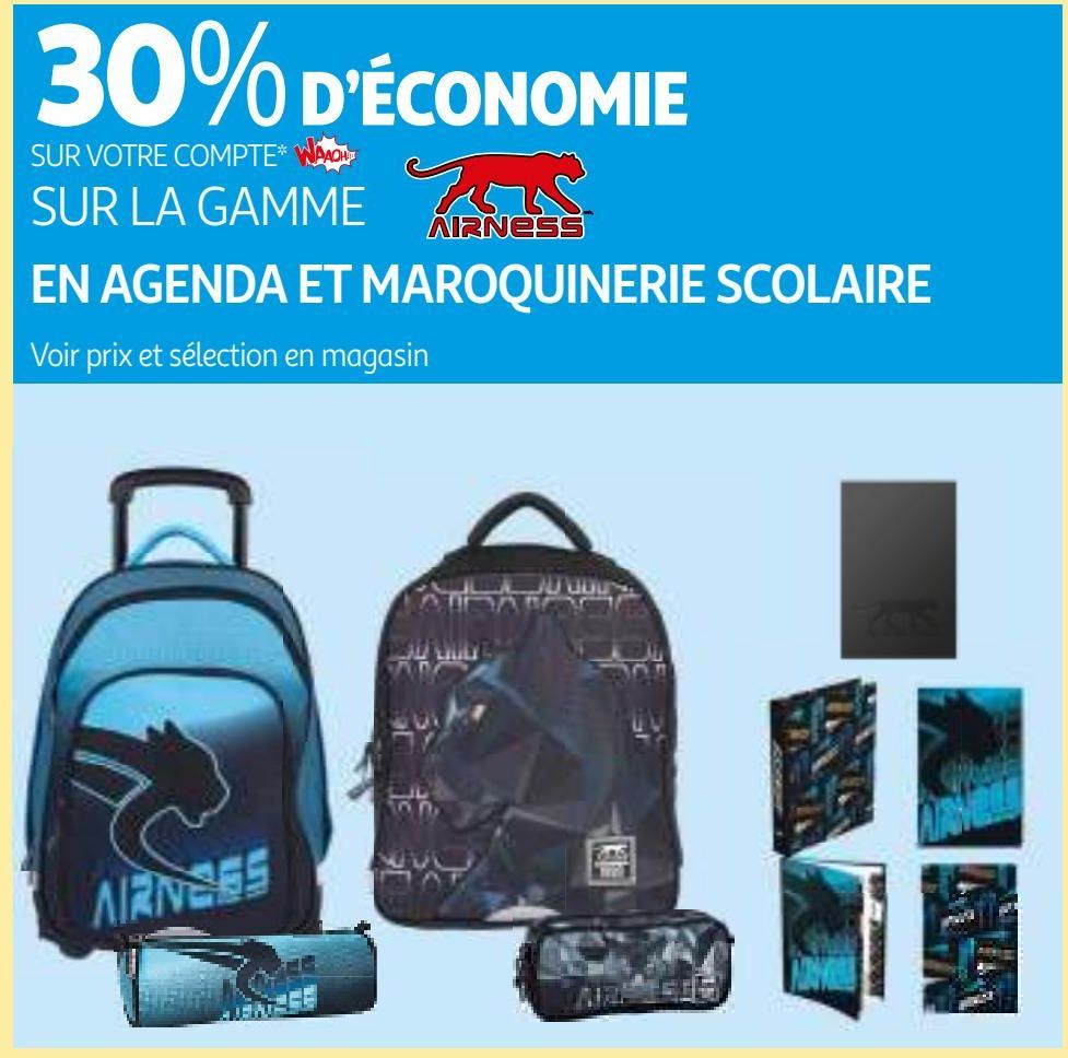 SUR LA GAMME EN AGENDA ET MAROQUINERIE SCOLAIRE AIRNess