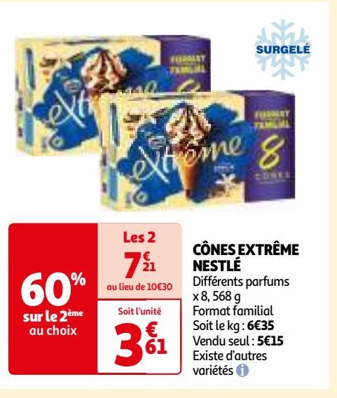 CÔNES EXTRÊME NESTLÉ