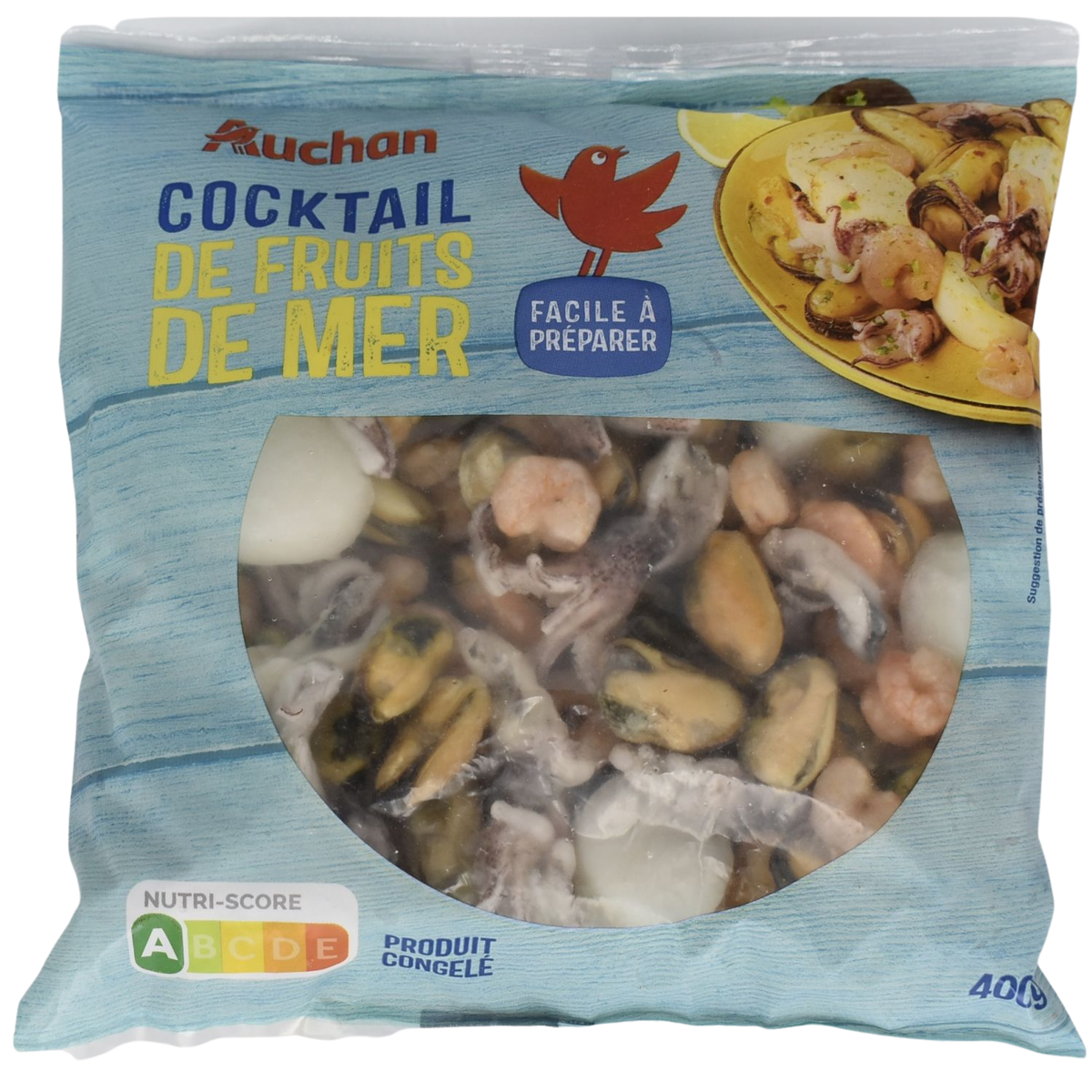 COCKTAIL DE FRUITS DE MER CONGELÉ AUCHAN