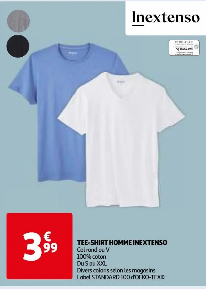 tee-shirt homme inextenso