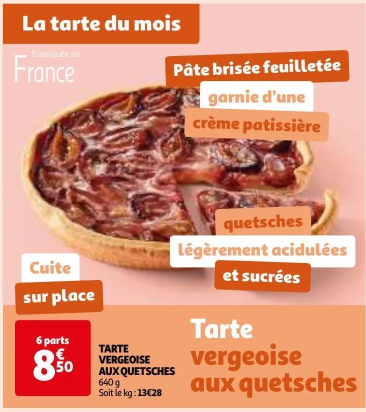 tarte vergeoise aux quetsches