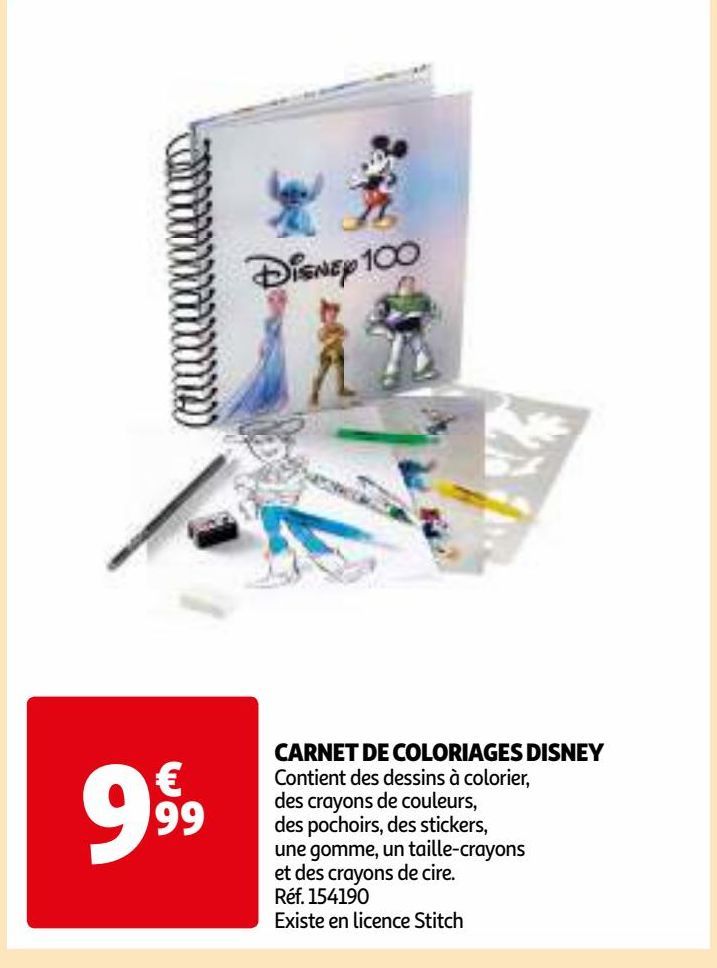 CARNET DE COLORIAGES DISNEY