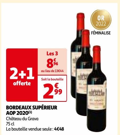 BORDEAUX SUPÉRIEUR AOP 2020