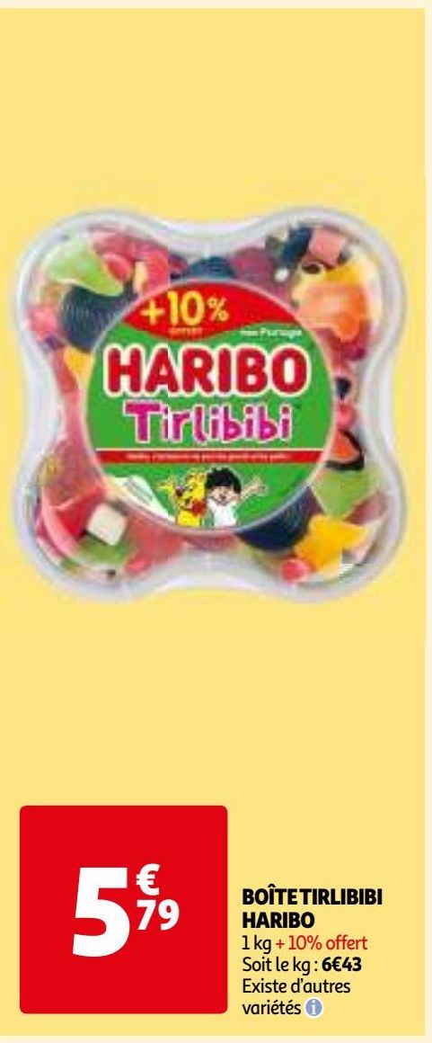 BOÎTE TIRLIBIBI HARIBO