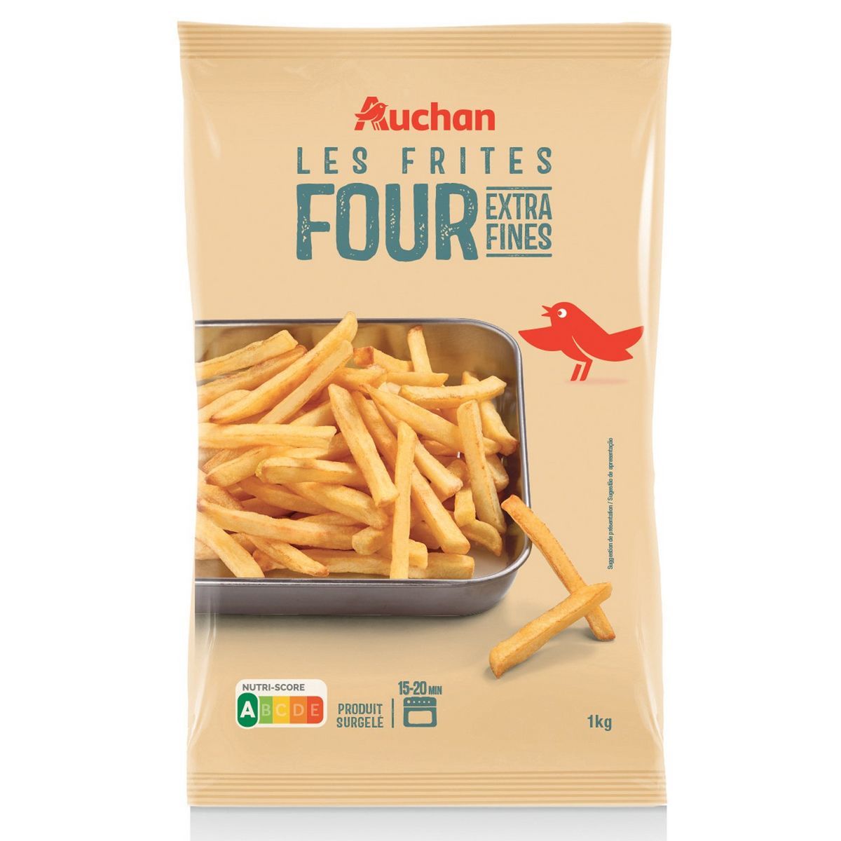 FRITES AU FOUR EXTRA FINES SURGELÉES AUCHAN