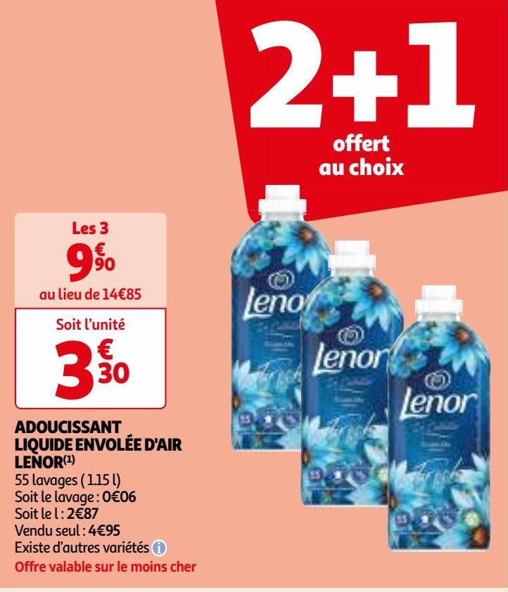 ADOUCISSANT LIQUIDE ENVOLÉE D'AIR LENOR