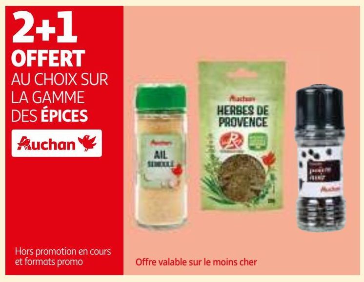 SUR LA GAMME DES ÉPICES Auchan