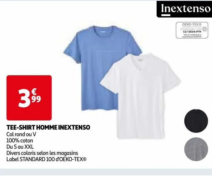 tee-shirt homme inextenso