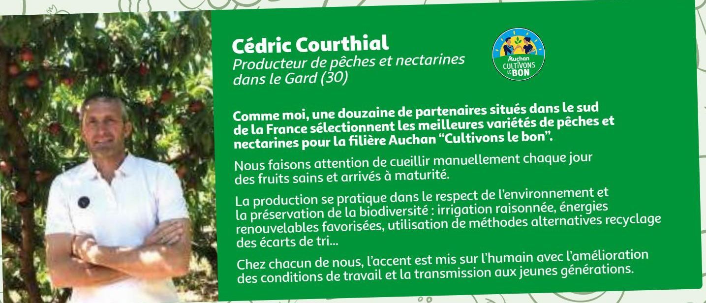 Cédric Courthial Producteur de  Pêches et nectarines dans le gard (30) 
