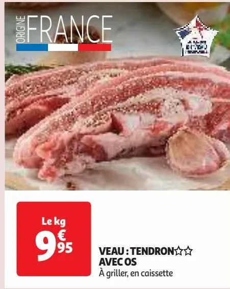 veau : tendron avec os