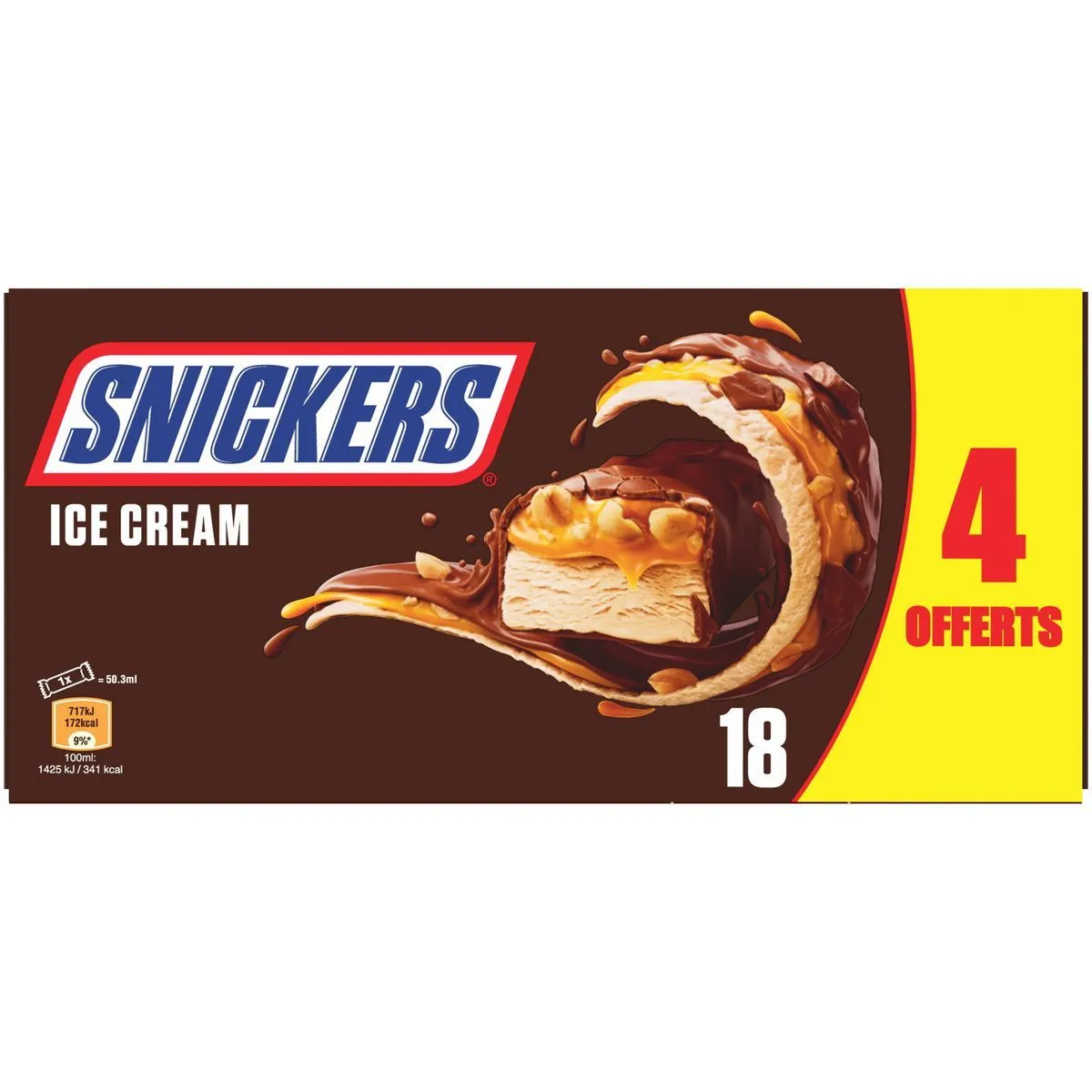 barres glacées snickers