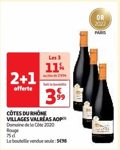 côtes du rhône villages valréas aop