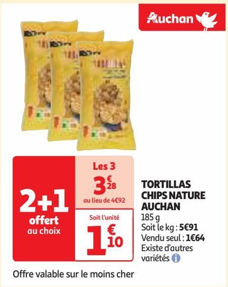 TORTILLAS CHIPS NATURE AUCHAN