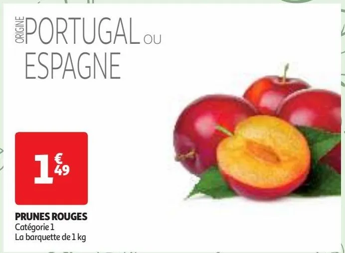 prunes rouges