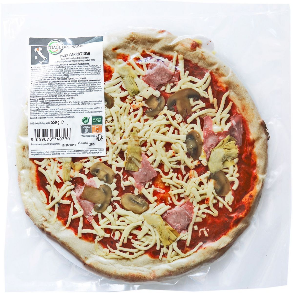 PIZZA CAPRICCIOSA OU DIAVOLA