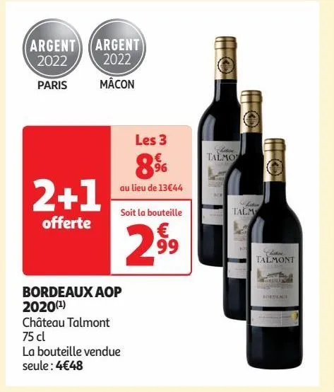 bordeaux aop 2020