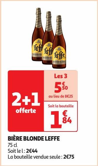 BIÈRE BLONDE LEFFE