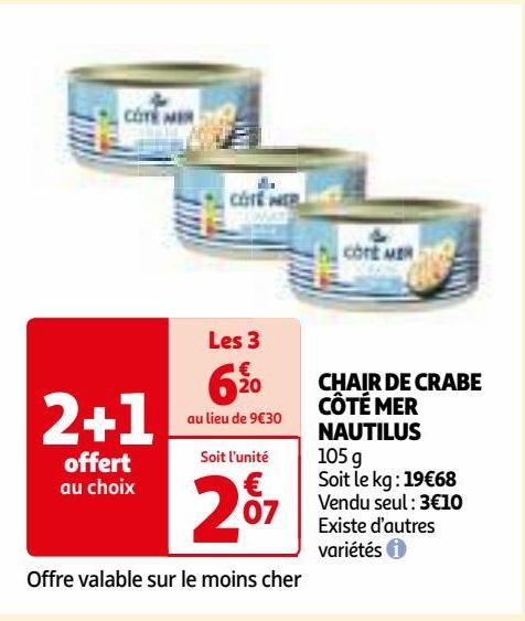 Découvrez notre Promotion spéciale: 19€68/KG - 105g de [Nom du Produit] Seul 3€10 ! Différentes Variétés Disponibles.