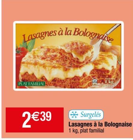 lasagne bolognaise