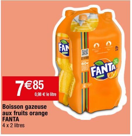 boissons gazeuses Fanta